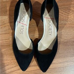 Sole Society Black Pointed D'Orsay Pumps